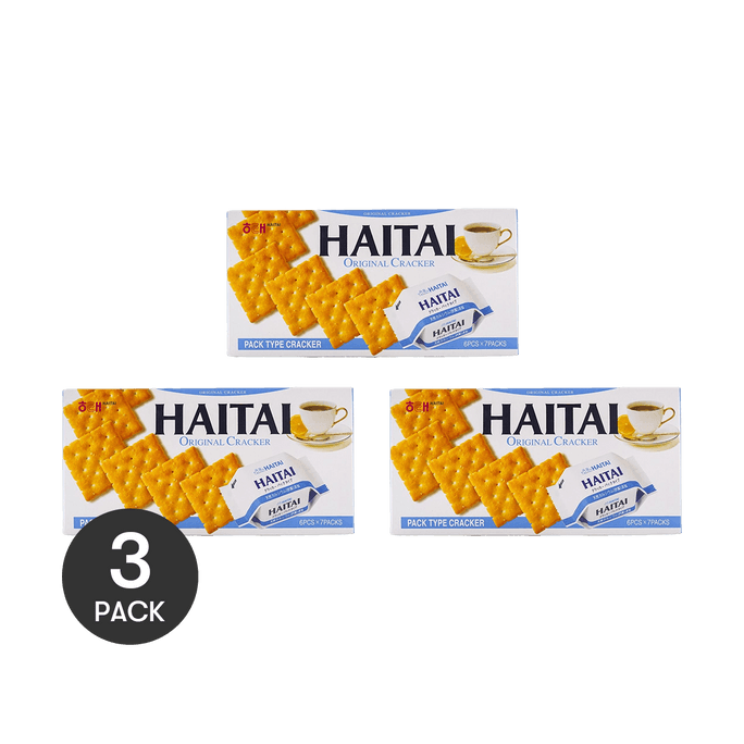 Original Cracker Biscuits 6.06 oz *3【3 Packs】【Natural Calcium Added】
