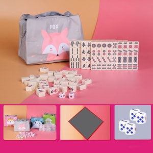 Mini Mahjong Gift Box White Fox 24mm