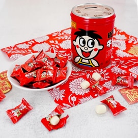 台湾旺仔 牛奶糖 原味 罐装 220g【可做存钱罐】