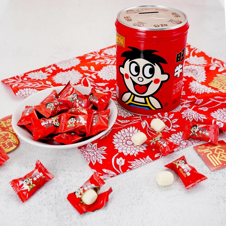 WANT WANT Milk Chewy Candy Original Flavor Can, 7.76 oz - Yami.com