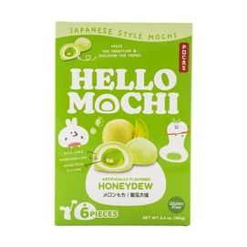 Hello Mochi Melon Honeydew Mochi,Gluten Free,6.3 oz