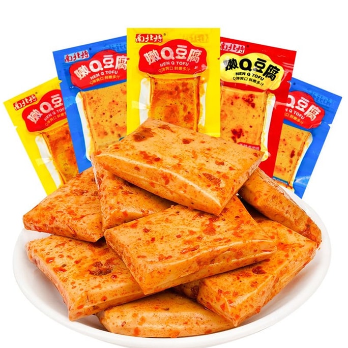 南北特 Q嫩豆腐 辣豆腐乾 10g*10包 香辣解饞 辣條 辣味零食 湖南特產 混合口味