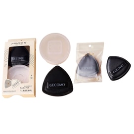 Cotton Powder Puff Set For Wet And Dry Use 2 Pieces #Black Set