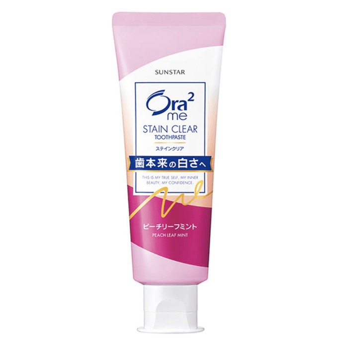 【日本直邮】SUNSTAR ORA2 皓乐齿 深层清洁牙膏 鲜桃薄荷味 130g