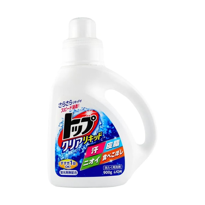 日本LION狮王 高清洁力酵素净白洗衣液 900g