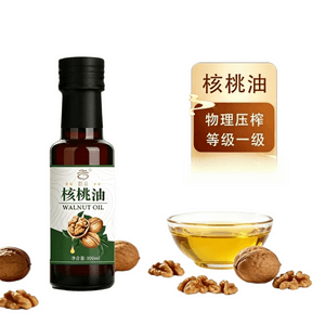 추구(Chugu) 물리적 압착 호두유, 불포화 지방산 풍부, 1등급 식용 영양유, 100ml/병