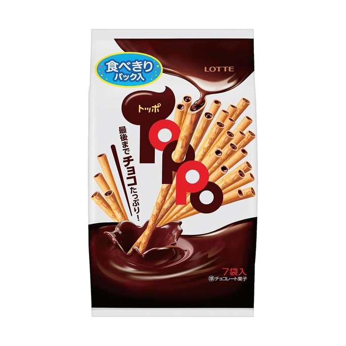 토포 초콜릿 비스킷 스틱 7팩, 2.96온스