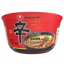 Bowl Noodle, Shin Flavor, 6 Pack