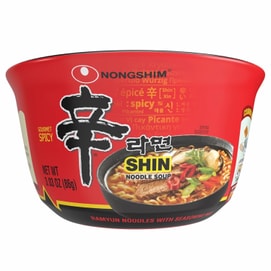 Bowl Noodle, Shin Flavor, 6 Pack
