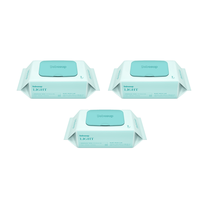 【Value Pack】Hypoallergenic Baby Wipes Sensitive Type 80 sheets*3