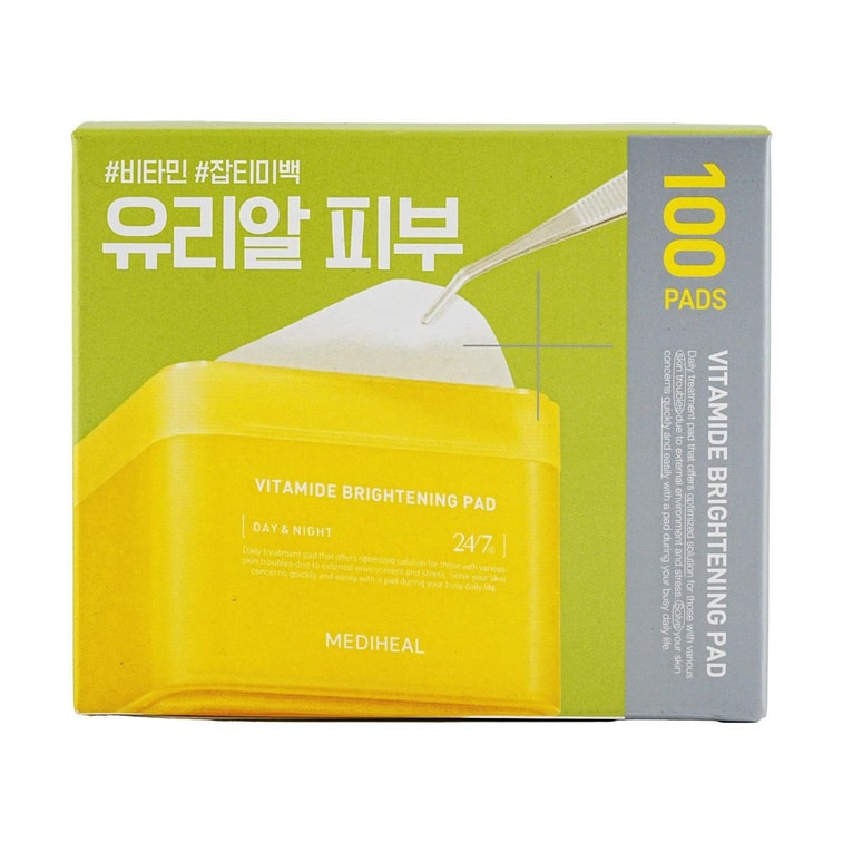 ビタミド ブライトニング パッド、保湿、ブライトニング、100 個 10