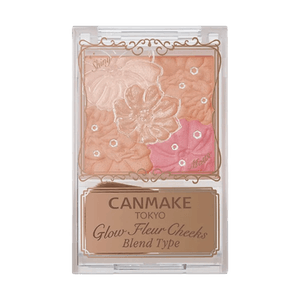 Glow Fleur Cheeks Blush, #B01 Cotton Coral - Dual-Texture Matte & Shimmer