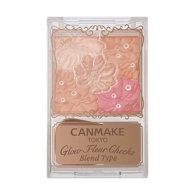 グロウ フルール チークス ブラッシュ、#B01 コットンコーラル - デュアルテクスチャー マット＆シマー