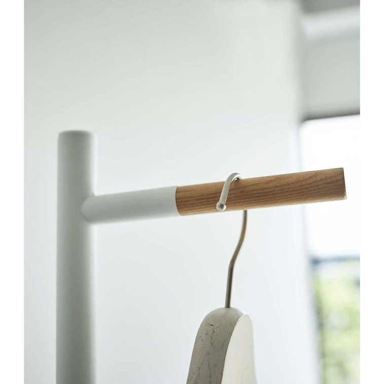 Coat Rack (63.98 H) - Steel + Wood Black 3