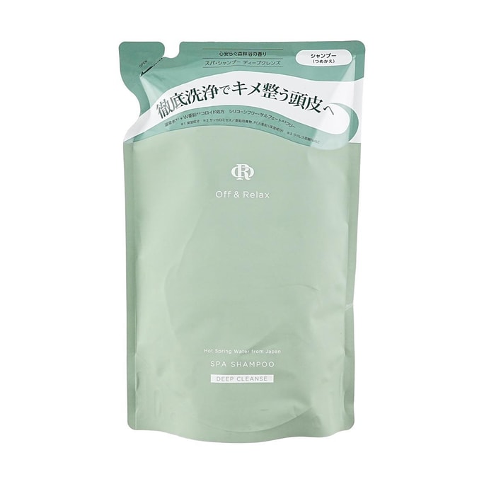 日本OFF&RELAX 净彻控油洗发水 0硅油 即时去油 舒缓止痒 72h长效控油 400ml 【重度油头必入】