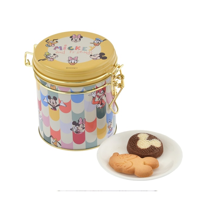 【日本直邮】DISNEY东京迪士尼 罐装巧克力饼干 米奇和他的朋友们 8枚入 赏味期至24.9.9