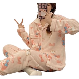 Sanrio Autumn And Winter Coral Velvet Home Wear  - My Melody XXL Size 1 Piece