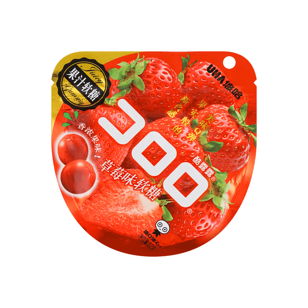 商品详情 - 【新品首发】悠哈 味觉糖 酷露露软糖 草莓味 52g 大陆版本 独家口味 - image  0