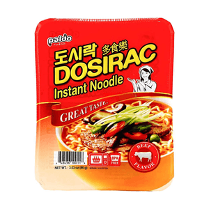 韩国PALDO八道 多乐食速食面 韩式拉面 方便面 牛肉味 碗装 86g