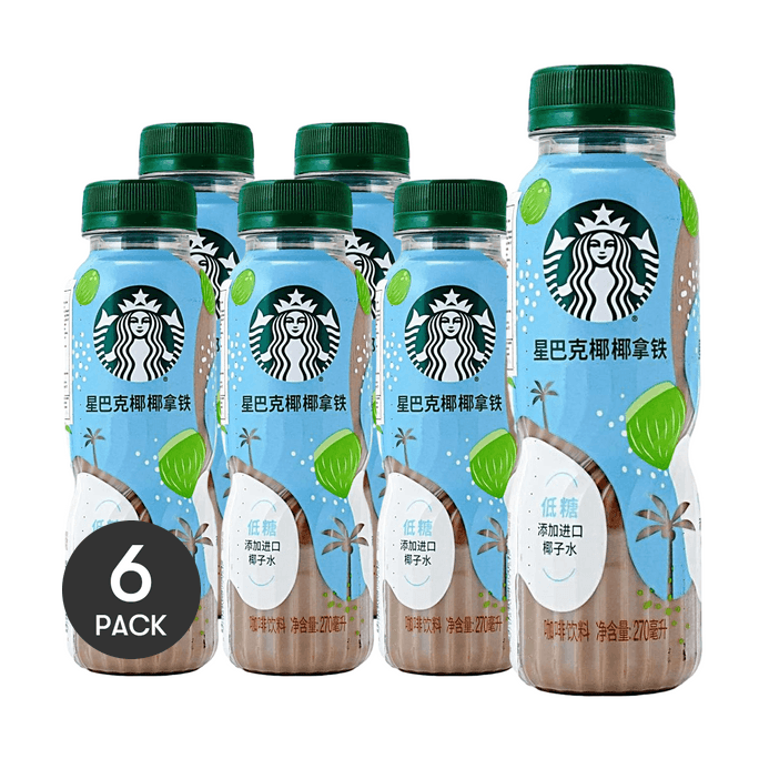ココナッツラテ、低糖質、9.13 fl oz *6【6パック】