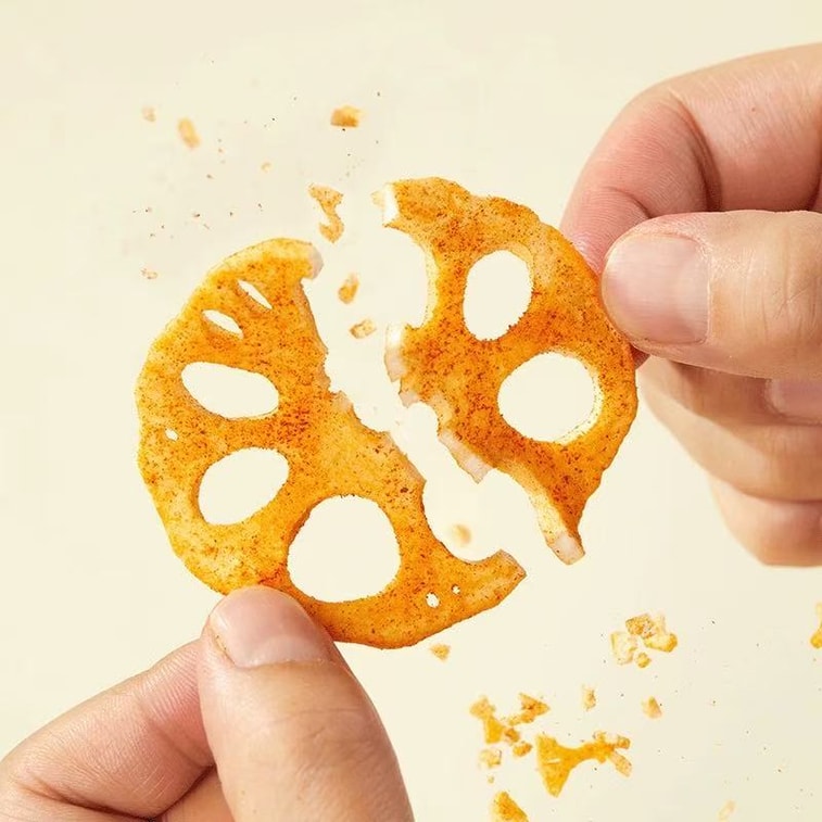  經典盛香 【辣過癮 嘎嘣脆】 脫水蓮藕脆皮零食 解饞小吃 辣味 100g 4