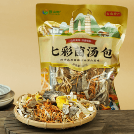 致山野 七彩菌汤包 100g【混合菌菇汤料包】