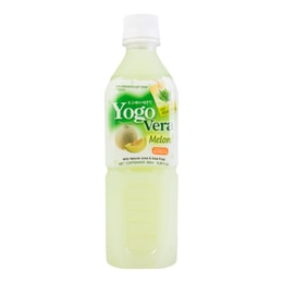 韩国 YOGO VERA 天然芦荟甜瓜汁 果肉添加 0脂肪饮品 500ml