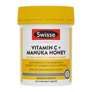 [중국 직배송] 호주산 스위스 비타민 C 마누카 꿀 120정 - 비타민 C 보충제, 미백, 소화 개선, 츄어블 정제