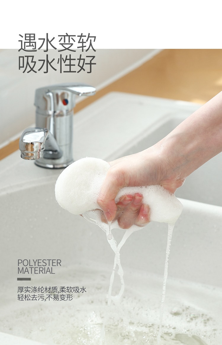 FaSoLa Life 浴室长柄海绵擦 灰色 1件 清洁刷 浴缸海棉刷 地板瓷砖刷