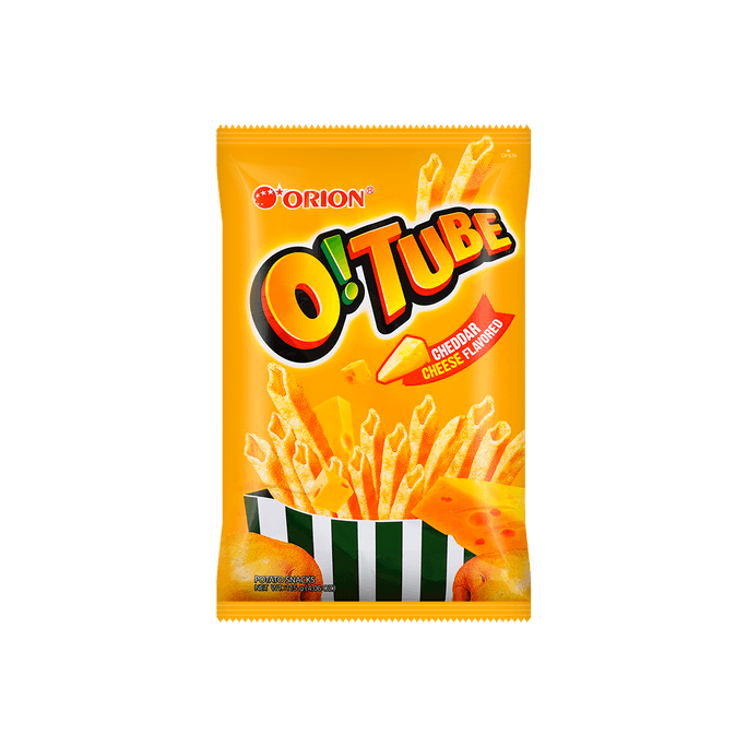 O!Tube Potato Chip Cheddar Cheese Flavor 115g
