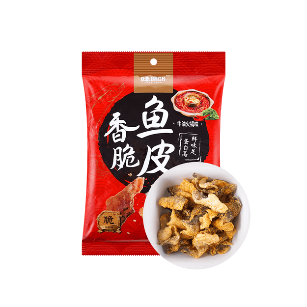 商品詳情 - 味BACK 港式香脆魚皮 成都牛油火鍋味 50g - image 1