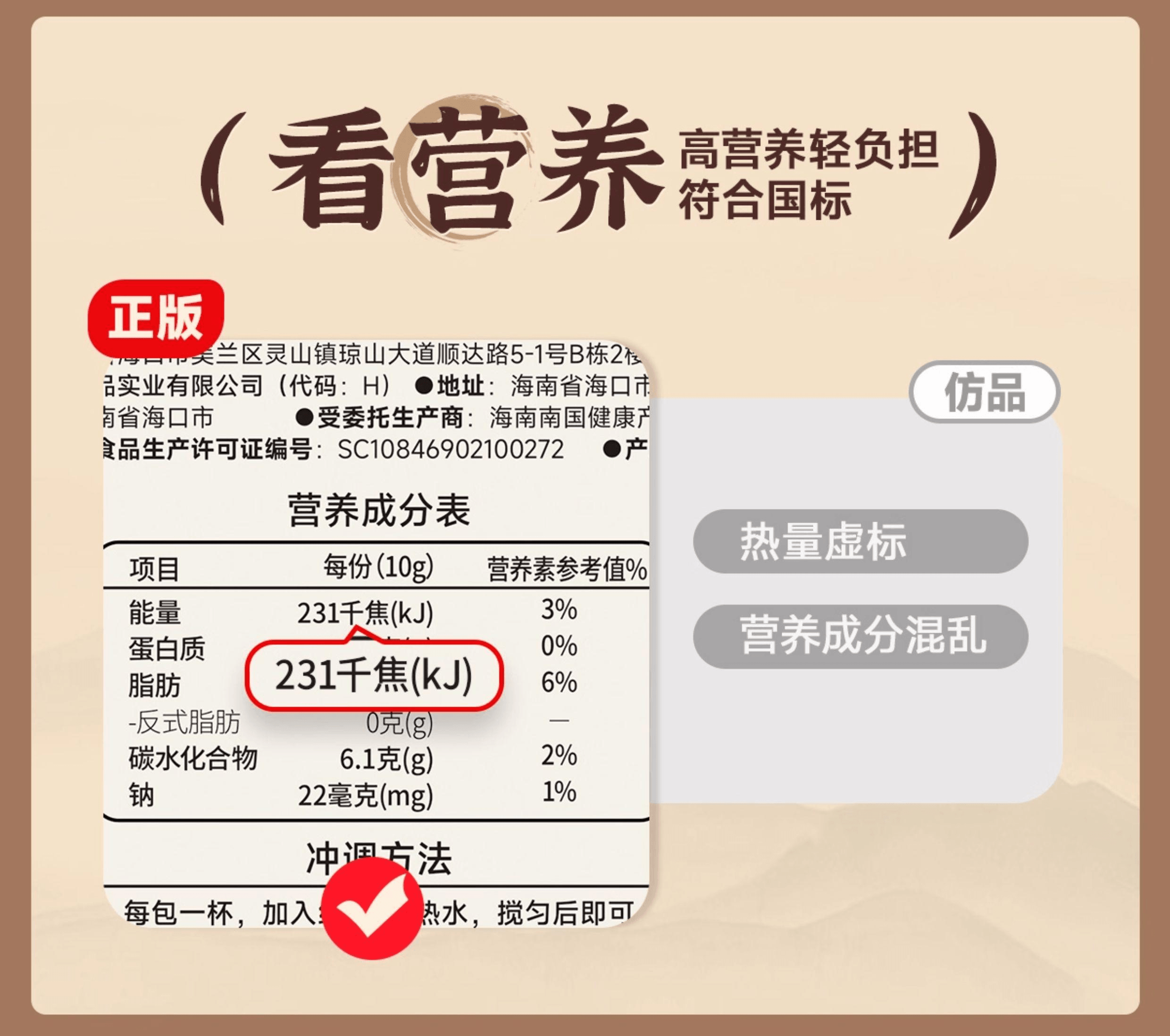 【中国直邮】 南国 黄芪党参椰子粉营养早餐冲饮可冲12杯120g*1袋
