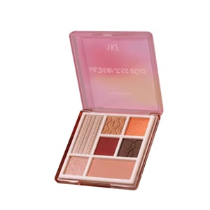 AKF 七色眼影盘新款大地色哑光综合盘#01荒野玫瑰