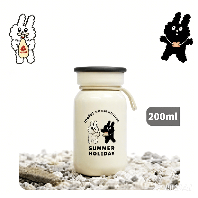 日本 mosh! 拿铁杯Bunni兔联名款 豆豆 200ml 1个