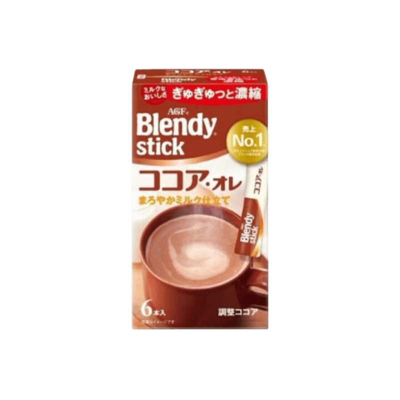 日本 AGF BLENDY系列 经典可可牛奶欧蕾 6条装