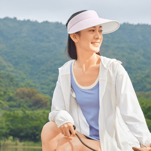 BENEUNDER蕉下 女士空顶防晒帽-奶兮紫-55-58 