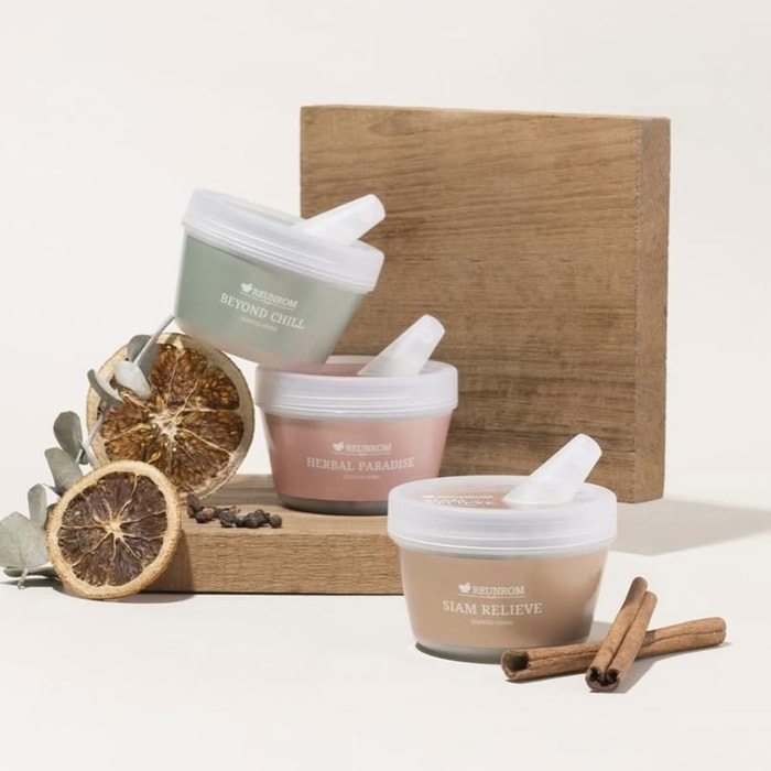 泰国REUNROM 草本香氛三件套 多香型体验精致香氛礼盒 20g