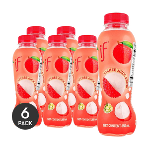 Lychee Aloe Vera Juice Drink Real Lychee Burst, 11.8 fl oz *6【6 Pack】