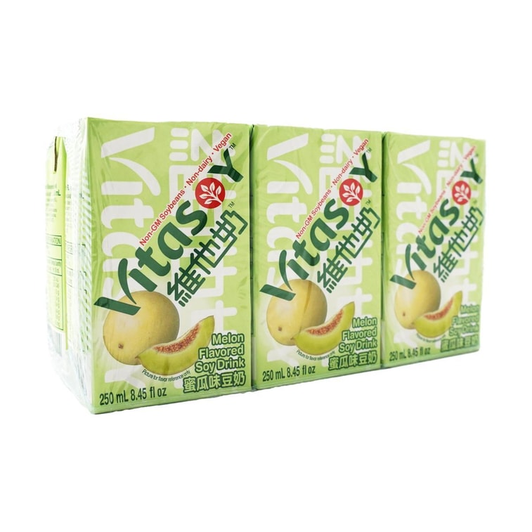 【실용적인 팩】멜론맛 두유, 6개입* 250ml 12