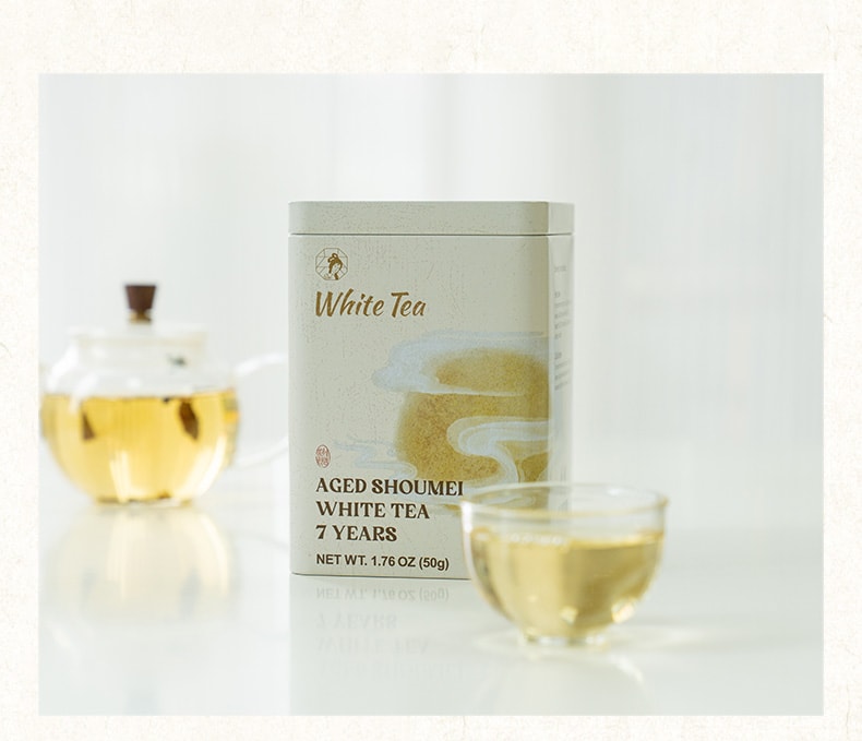 茶颜悦色七年陈原叶茶寿眉白茶50g【枣香馥郁香初显温润耐泡冷热皆宜