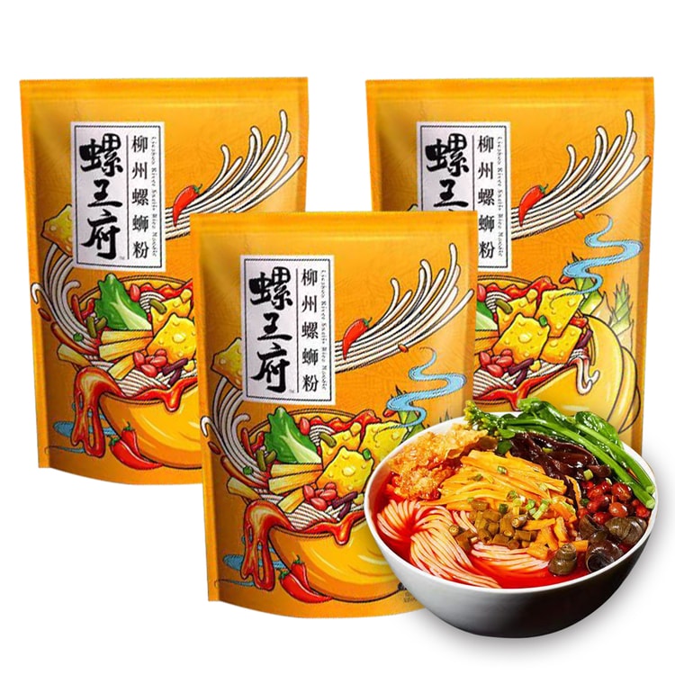 8小时精炖】螺王府螺蛳粉(三连包)960g - 亚米
