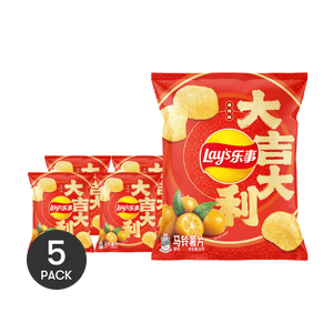 Potato Chips, Kumquat Flavor, 1.97 oz *5【5 Packs】【Limited Edition】