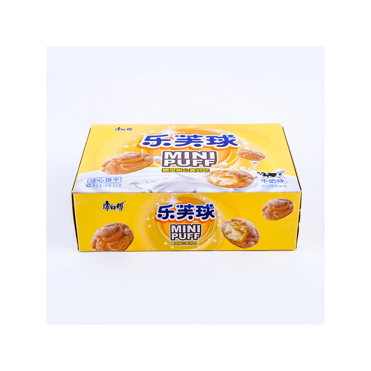 Mini Puff saveur lait, 2.11 oz【Croquant extérieur garniture crémeuse】 10