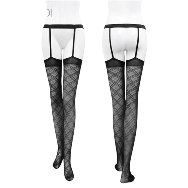 large garter belt Good At The Game Garter Belt Stockings - Black main image 0