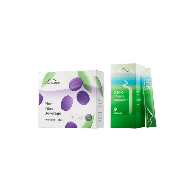 High Fiber Plum Drink 14 Sticks/Box + AKK Probiotic 30 Sticks/Box