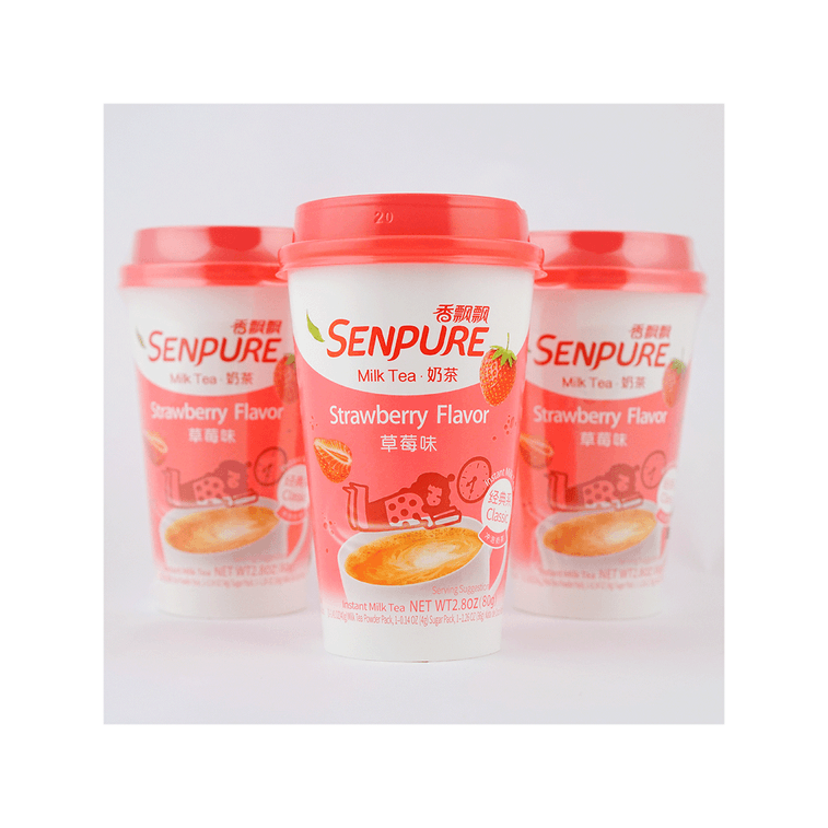 ナタデココ入りストロベリー風味ミルクティー 2.8oz*3 【クラシックシリーズ】【インスタントドリンク】 10