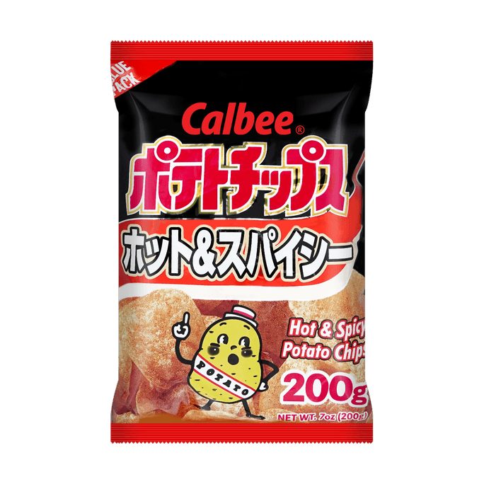 CALBEE Hot & Spicy Potato Chips Value Pack, 7oz