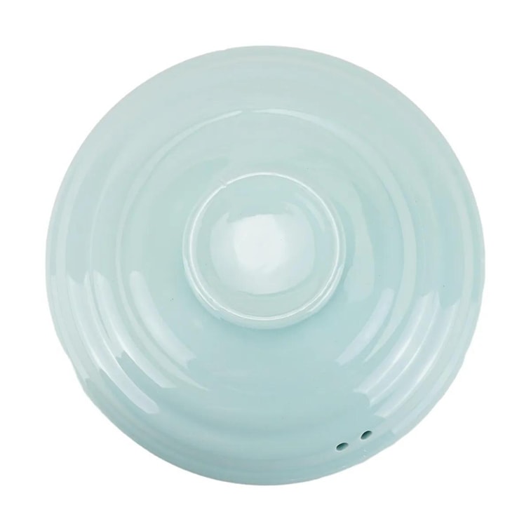 BEAR小熊 家用燃气灶宽口浅汤煲砂锅 陶瓷汤锅炖锅 焖煮炖多用砂煲 滋味煲 奶油蓝 3.5L CP-G0023-P01 8