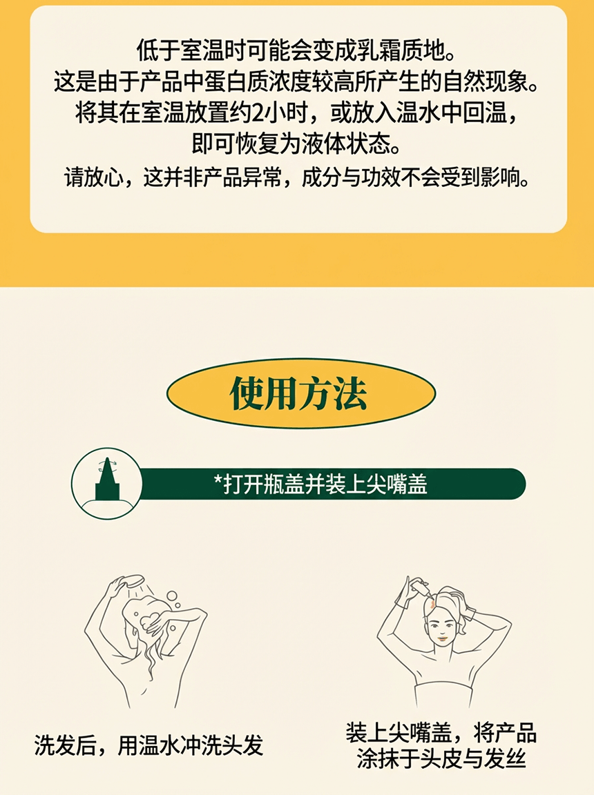 韩国 Julioly 芒果安瓶发膜|3秒液体变奶油|深层滋养修护|顺滑柔亮不打结|无硅油|适合受损干枯发质 300ml