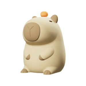 【七夕礼物】卡皮巴拉 硅胶小夜灯 氛围温馨伴睡 柔光护眼  USB充电 可爱实用创意礼物 9.8*16.5*11cm